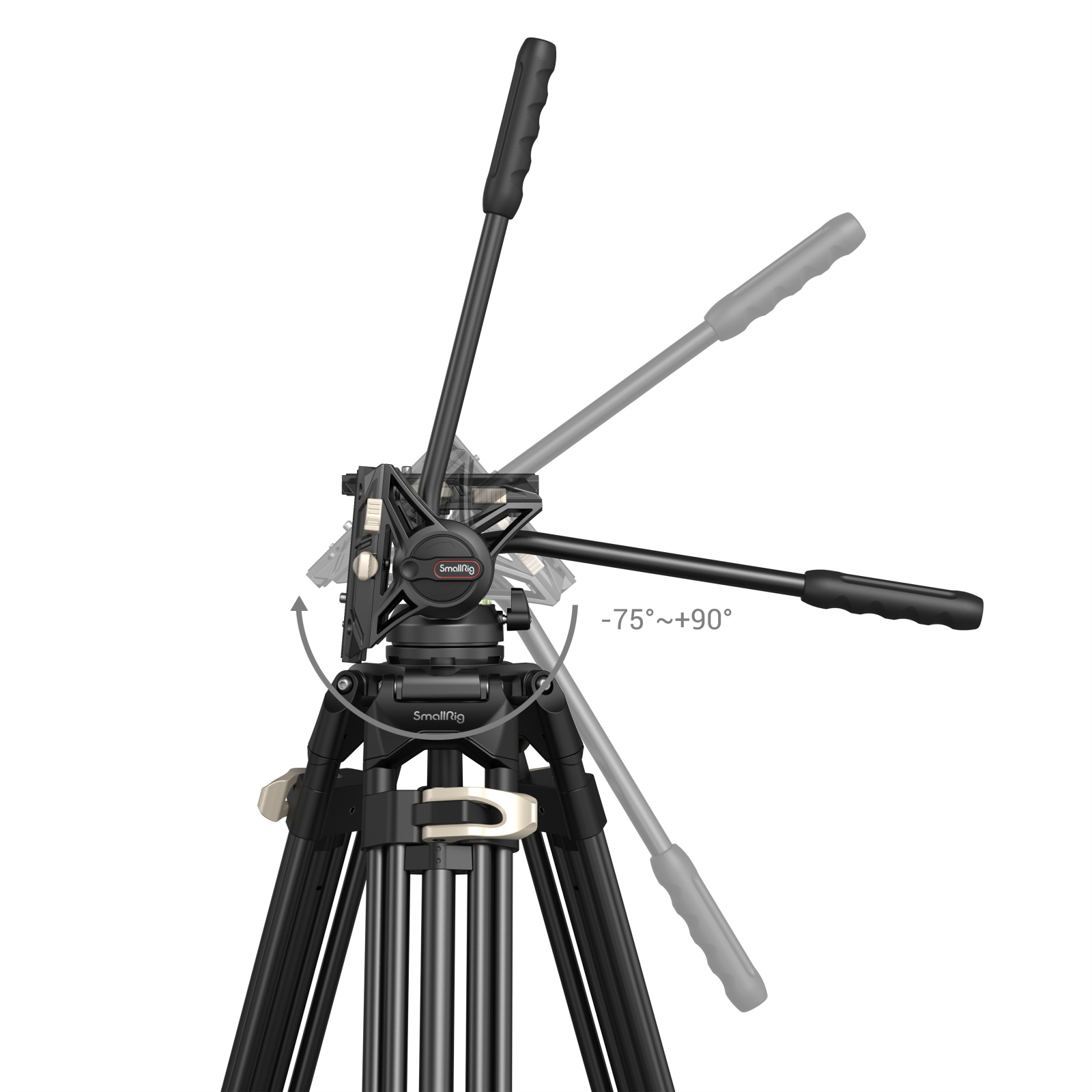 SmallRig Heavy-Duty Fluid Head Tripod AD-01 3751B